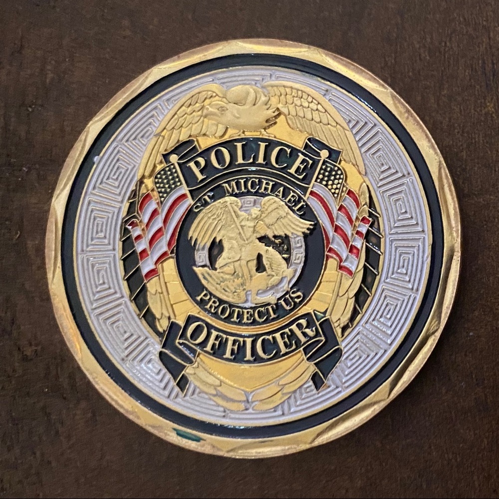 Police Officer Saint Michael Challenge Coin